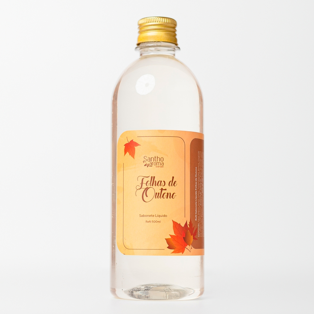 Refil Sabonete Líquido Transparente Folhas de Outono 500ml
