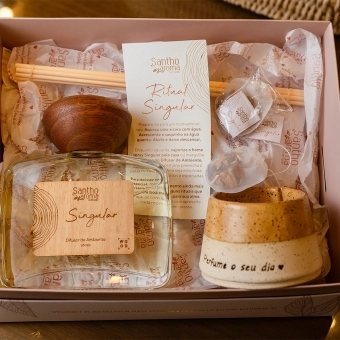 Kit Especial Ritual Singular Difusor de Varetas + Xícara + 2 Blends (chá)