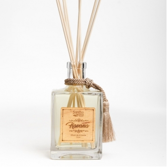 Difusor de Aromas com Varetas Havana 500ml Vidro BIC