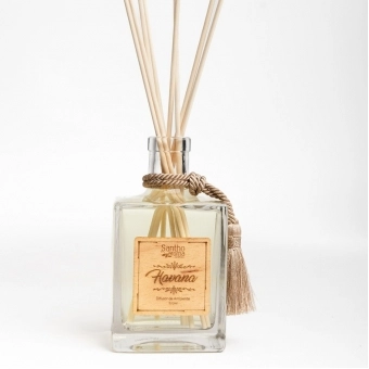 Difusor de Aromas com Varetas Havana 500ml Vidro BIC