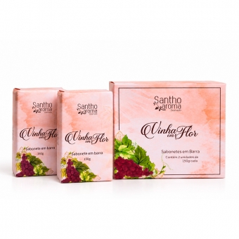 Caixa Sabonetes em Barra Vinha em Flor 150g cada