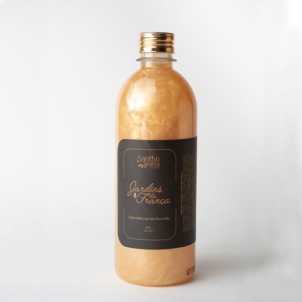 Refil Sabonete Líquido Dourado Jardins da França 500ml