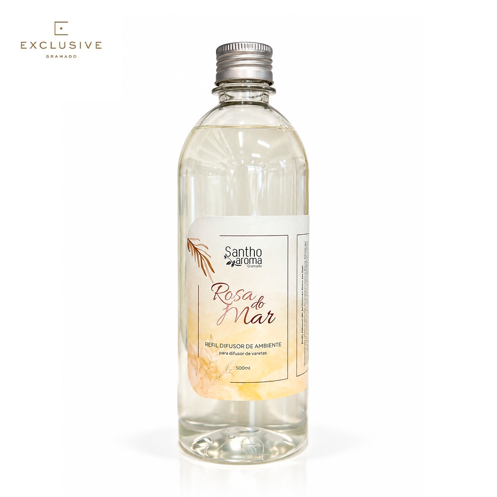 Refil para Difusor de Aromas de Varetas Rosa do Mar 500 ml