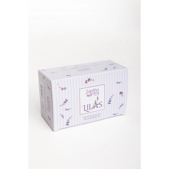 Caixa Lilás com sachê 15g + vela lata 100g