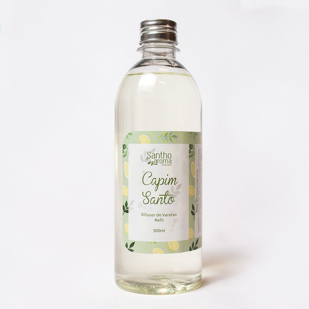 Refil para Difusor de Aromas de Varetas Capim Santo 500ml