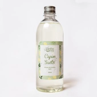 Refil para Difusor de Aromas de Varetas Capim Santo 500ml