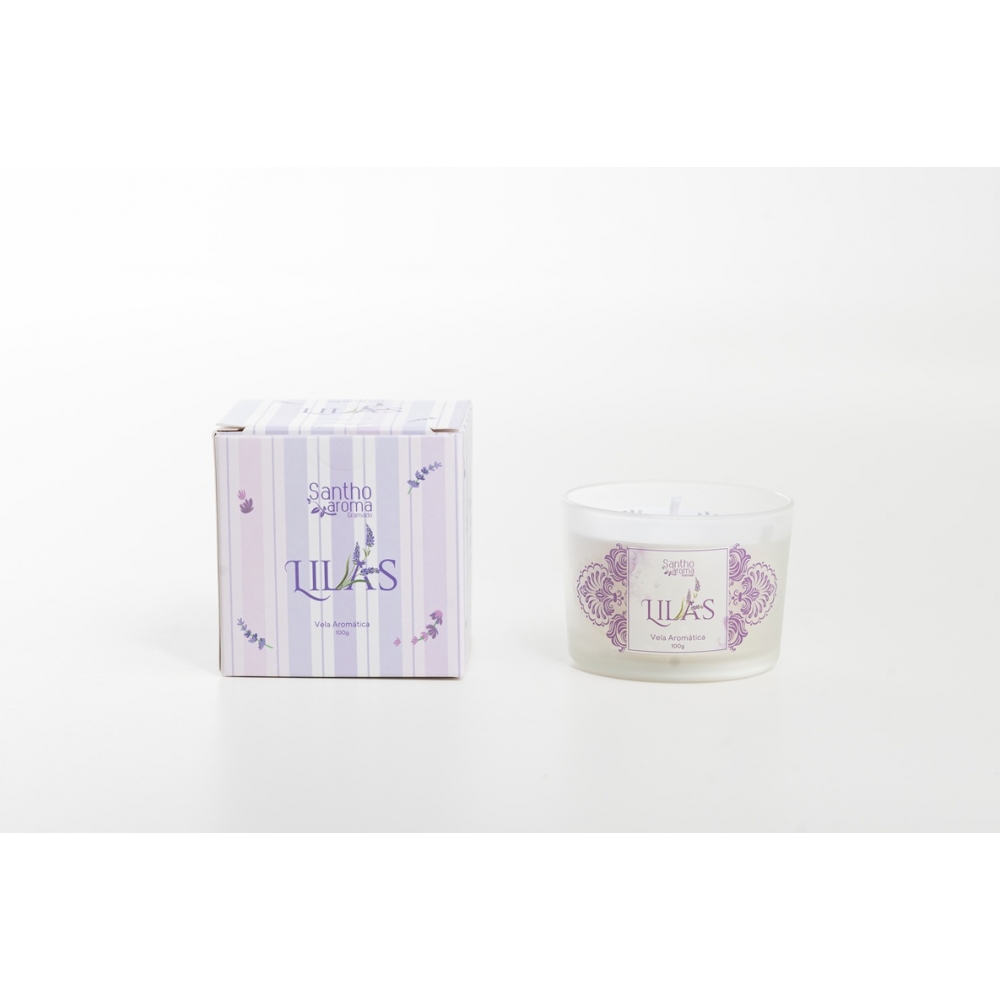 Vela Aromática Lilás 100g