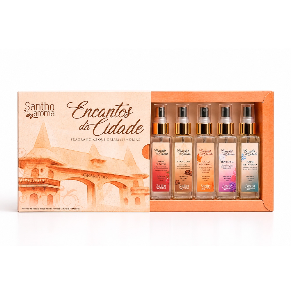 Caixa Encantos da Cidade 5 Mini Home Sprays 60 ml