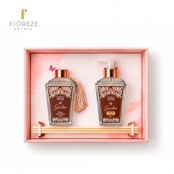 Kit Caixa Garbo Difusor de Varetas 240 ml + Sabonete Líquido 240 ml