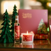 Kit Caixa Memórias de Natal Home Spray 50 ml  + Vela Aromática 100g