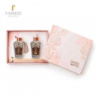 Kit Caixa Garbo Difusor de Varetas + Sabonete Líquido