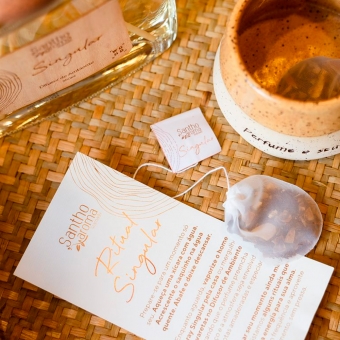 Kit Especial Ritual Singular Difusor de varetas 350ml + xícara + 2 blends(chá)