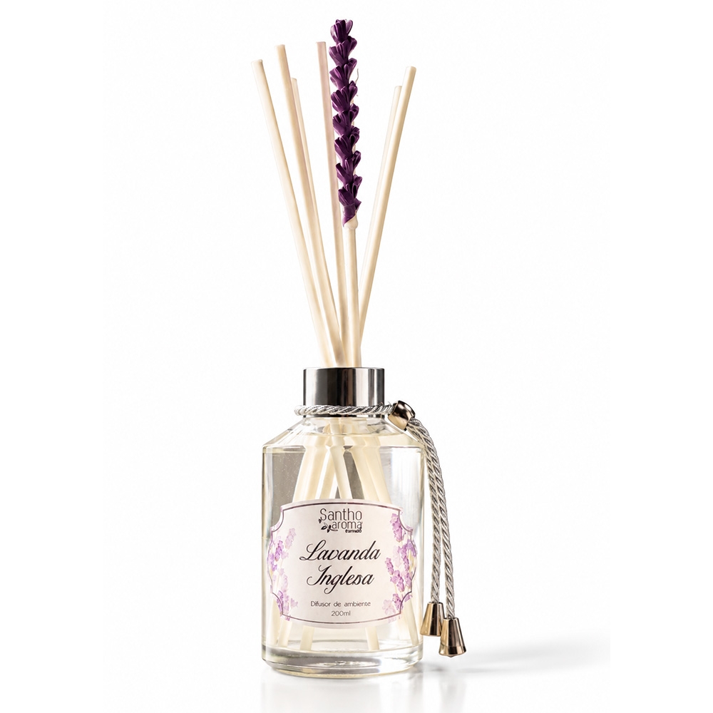 Difusor de Aromas com Varetas Lavanda Inglesa 200 ml