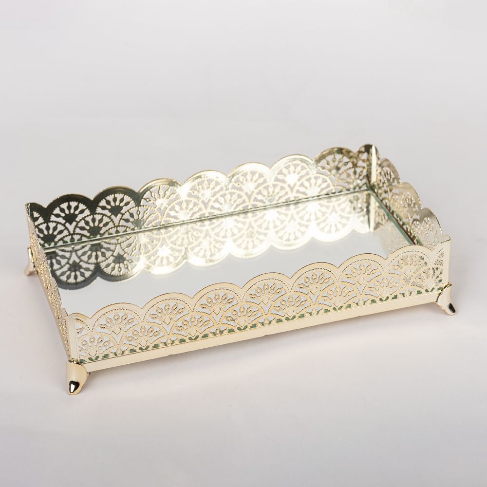 Bandeja em metal Arabesco | REF. BARE