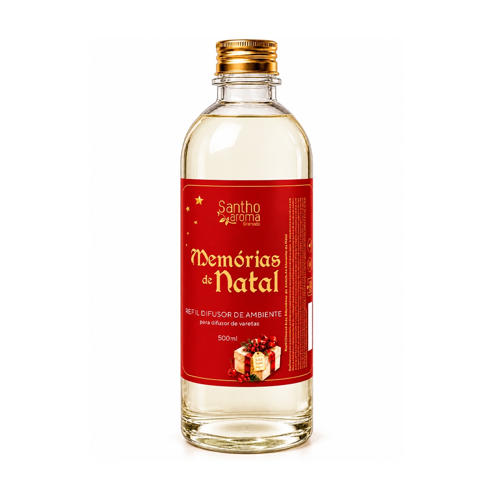 Refil para Difusor de Aromas de Varetas Memórias de Natal 500 ml