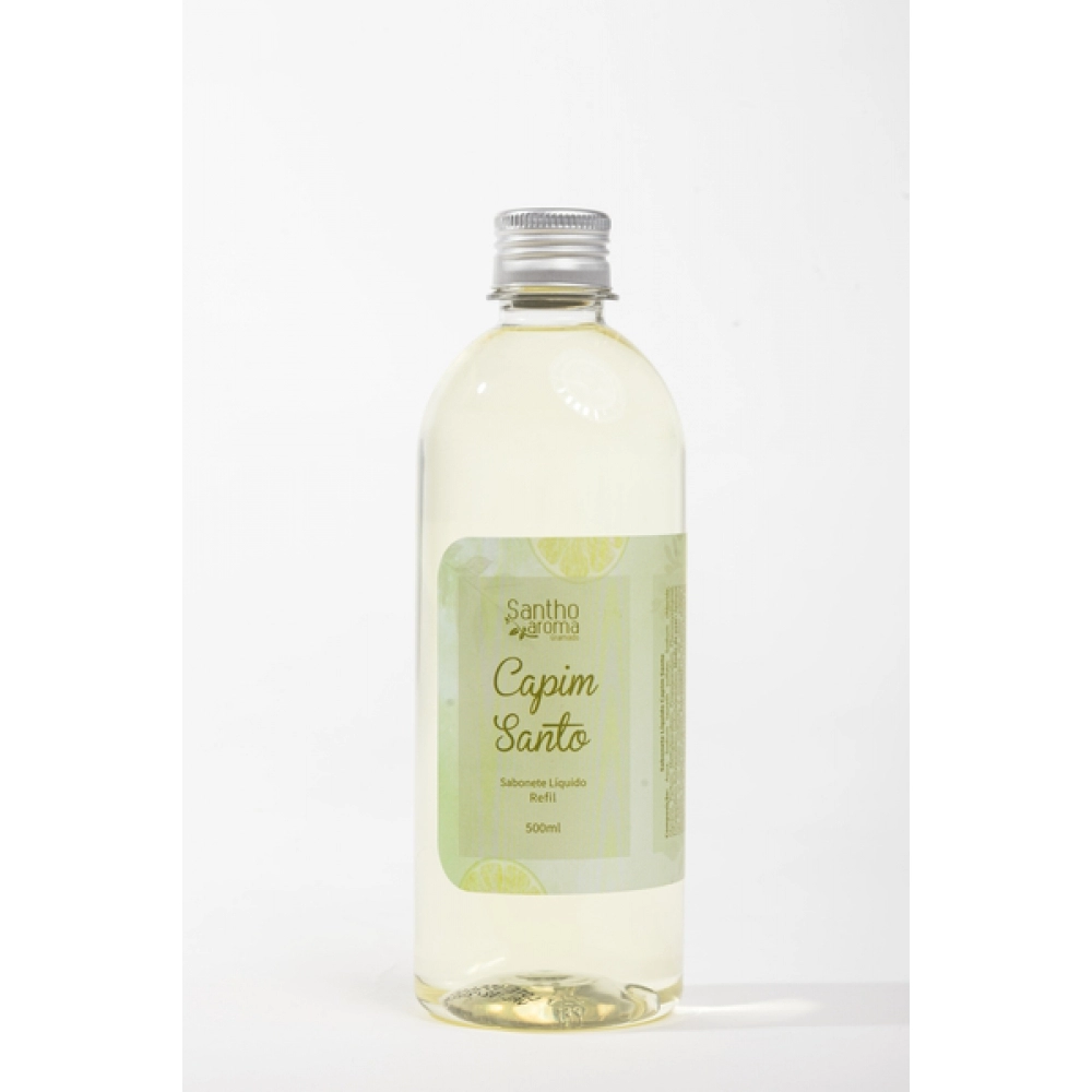Refil Sabonete Líquido Transparente Capim Santo 500ml